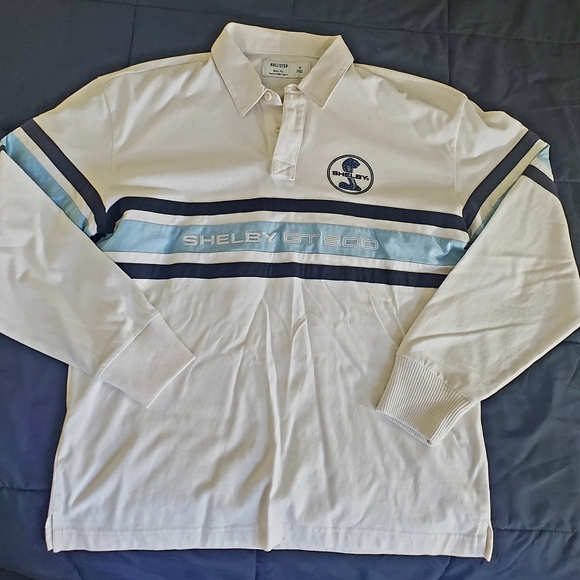 Hollister Other - Hollister White and Blue Polo Shirt